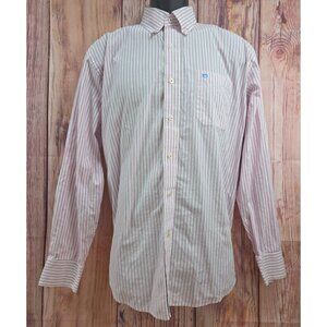 Southern Tide Mens Pink Striped Button-Down Shirt Large